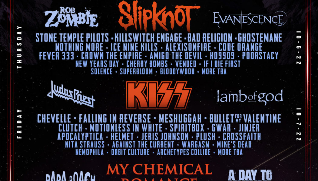 Aftershock Festival 2022 Lineup: Foo Fighters, Slipknot, KISS, My Chemical Romance, and More