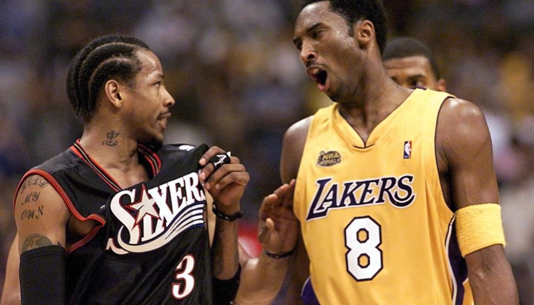 Allen Iverson Got Emotional Signing A Picture Of Himself & Kobe Bryant