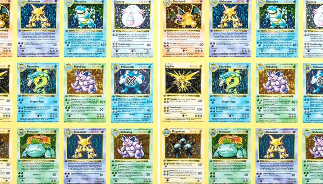 An Uncut Sheet of Base Set Holographic First Edition ‘Pokémon TCG’ Cards Has Listed on Goldin