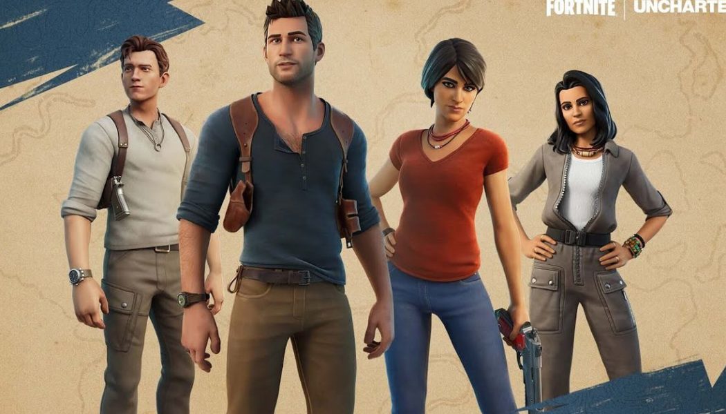 Fortnite’s Uncharted crossover includes Tom Holland and Nathan Drake skins