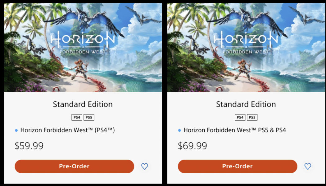 PSA: buy Horizon Forbidden West’s PS4 version to play it on PS5 for cheaper