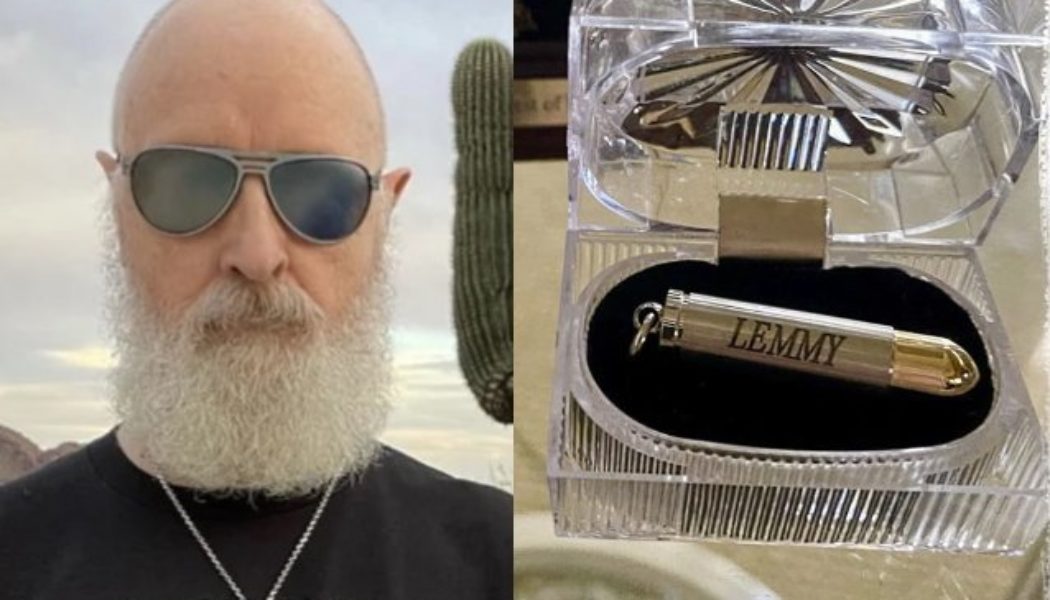 ROB HALFORD Shares Photo Of His Bullet Containing LEMMY’s Ashes