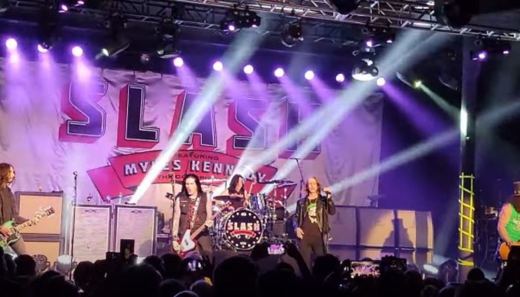 SLASH FEATURING MYLES KENNEDY & THE CONSPIRATORS Kick Off U.S. Tour In Portland (Video)