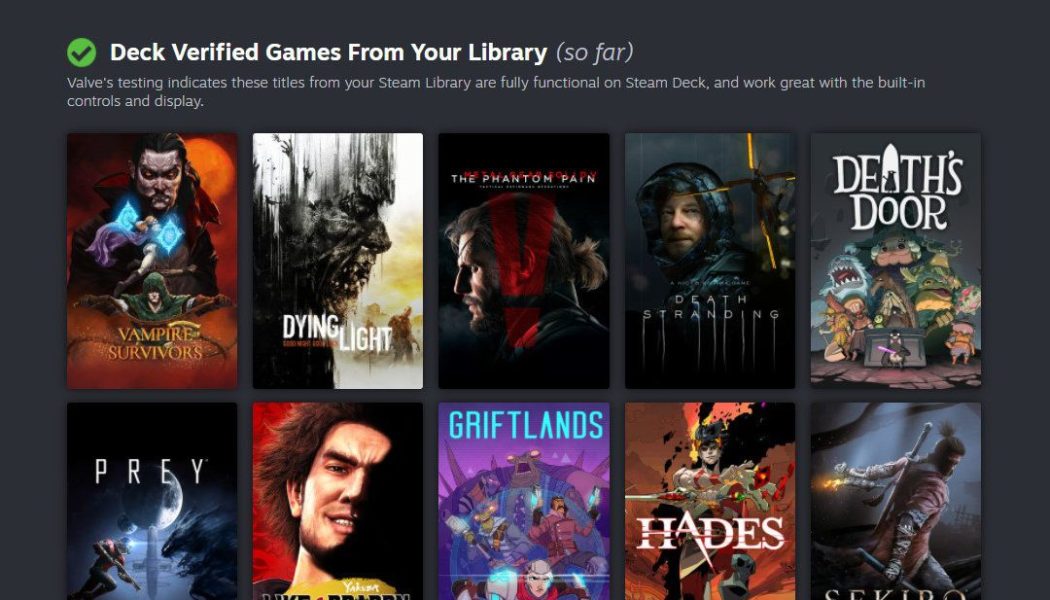 Steam’s new tool shows which of your games can run on the Deck