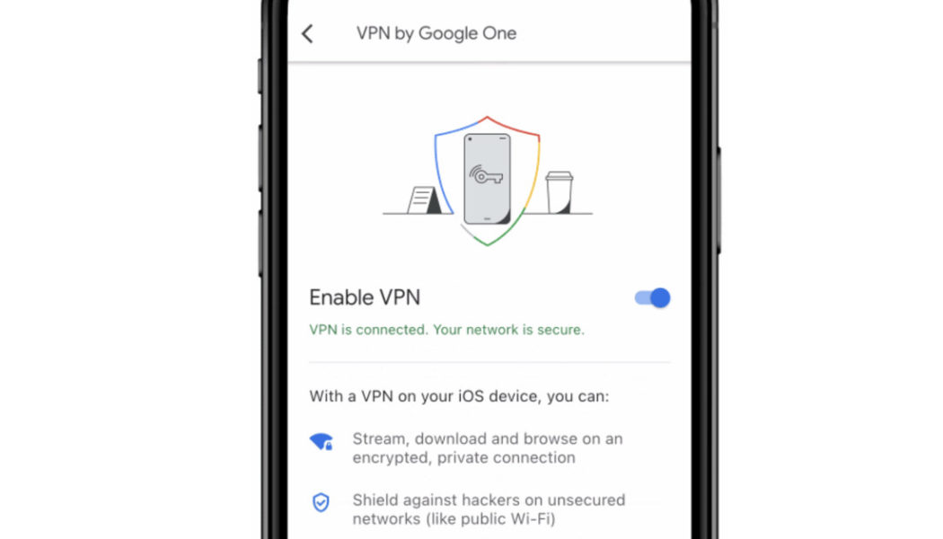 The Google One VPN is now available on iPhones