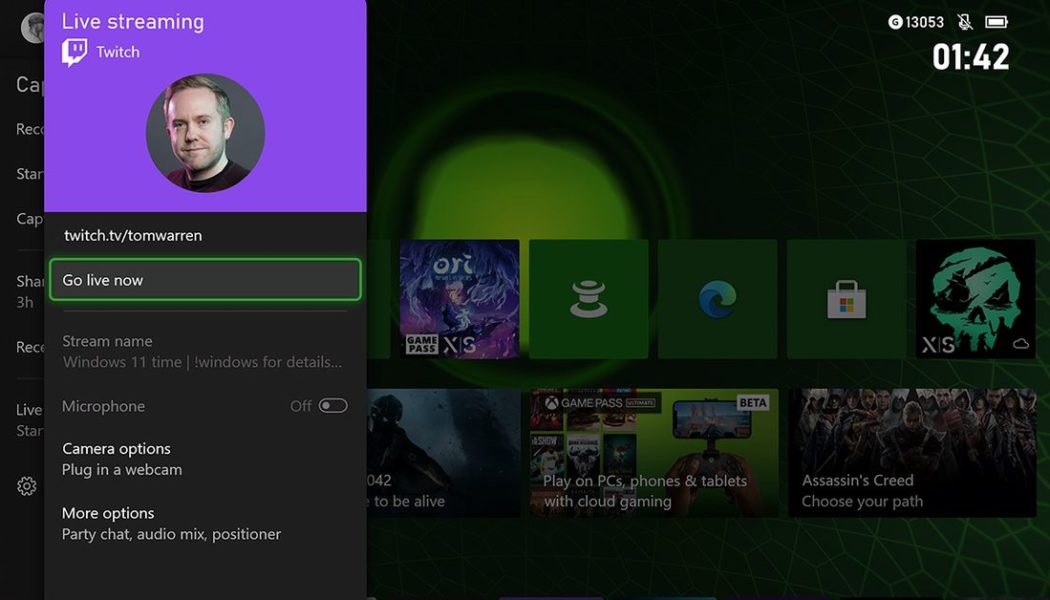 Twitch streaming returns to the Xbox dashboard in a new update