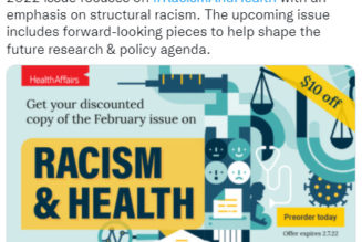 Twitter and Google blocked ads from a medical journal about health and racism