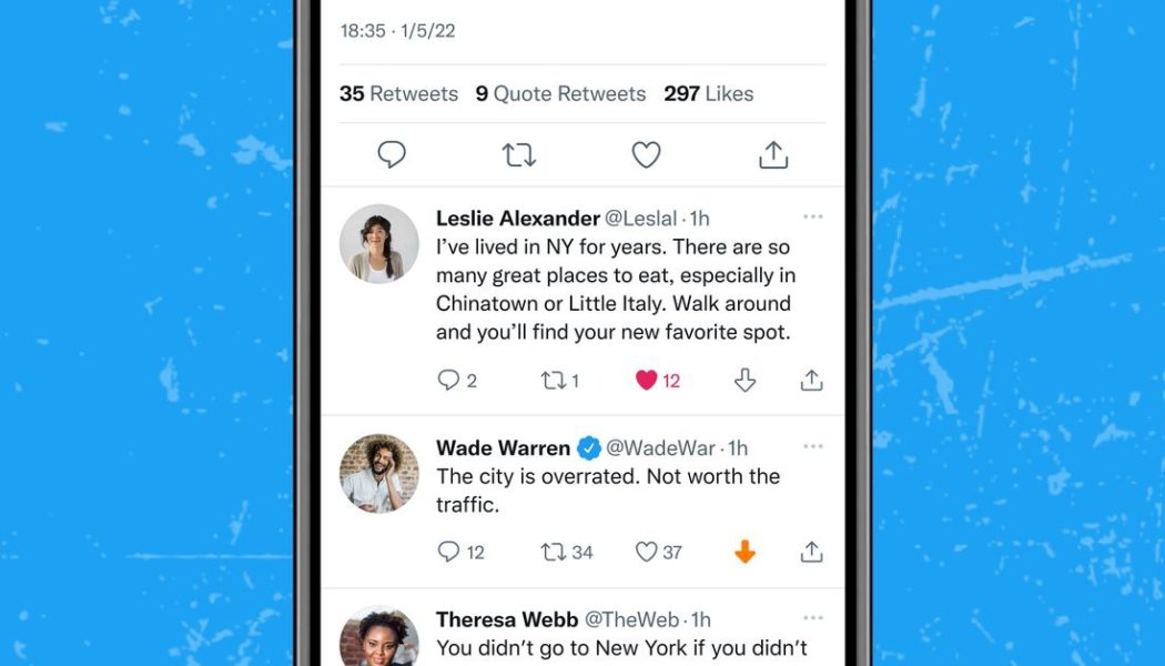 Twitter expands downvote test worldwide