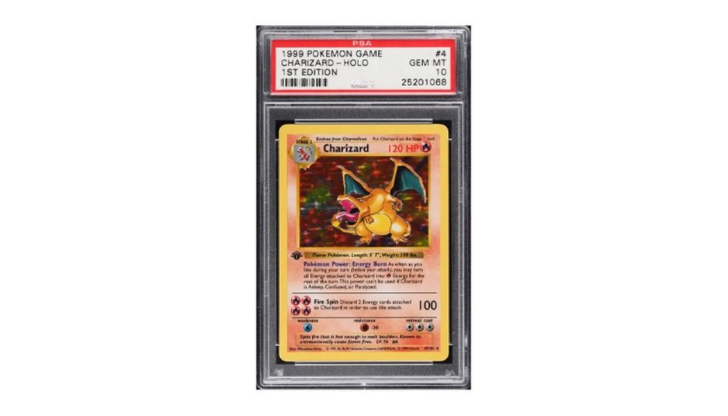 A Pokémon Base Set First Edition Holo Charizard Sets All-time Record, Fetching $420,000 USD at Auction