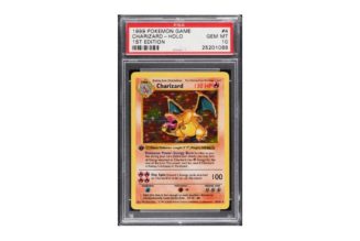 A Pokémon Base Set First Edition Holo Charizard Sets All-time Record, Fetching $420,000 USD at Auction