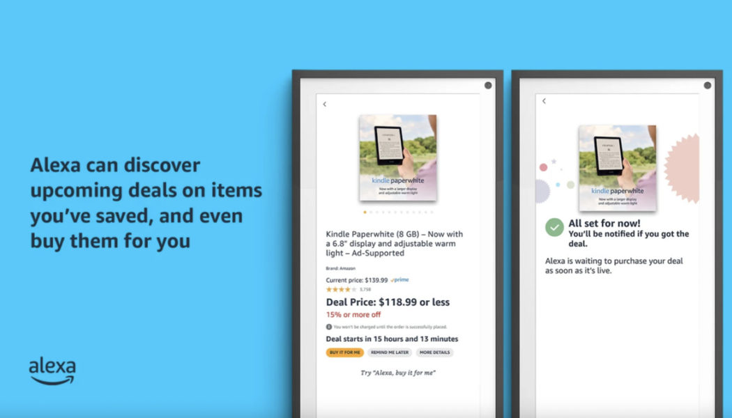 Alexa can now notify you about deals up to a day in advance