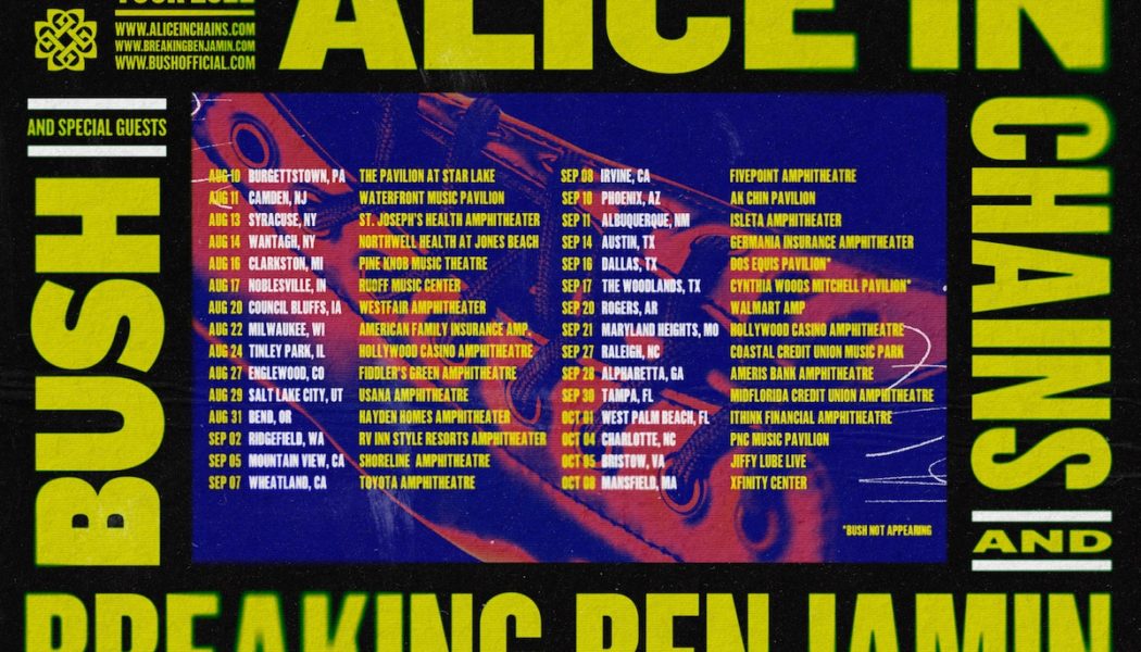 Alice in Chains, Breaking Benjamin and Bush Team Up for 2022 US Tour