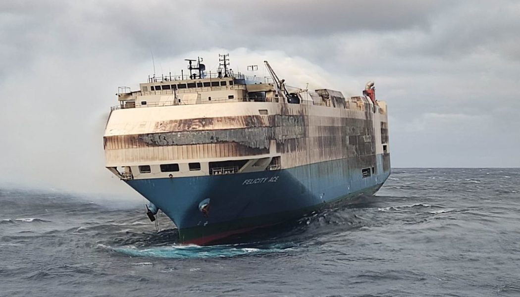 Cargo ship carrying Porsches, Lamborghinis, and Bentleys sinks in the Atlantic