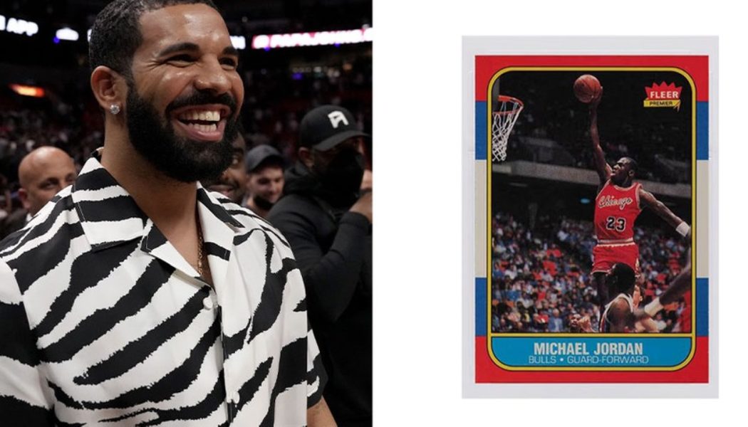 Drake Pulls Rare 1986 Fleer Michael Jordan Rookie Card Worth up to $700K USD