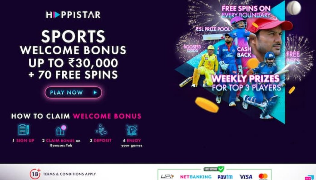 Happistar IPL Betting Offers | ₹30000 IPL Free Bet + 70 Free Spins