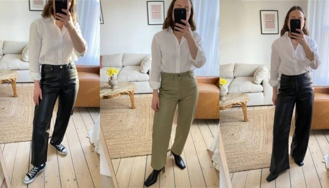 I Just Tried On So Many High Street Leather Trousers— These 12 Were the Best