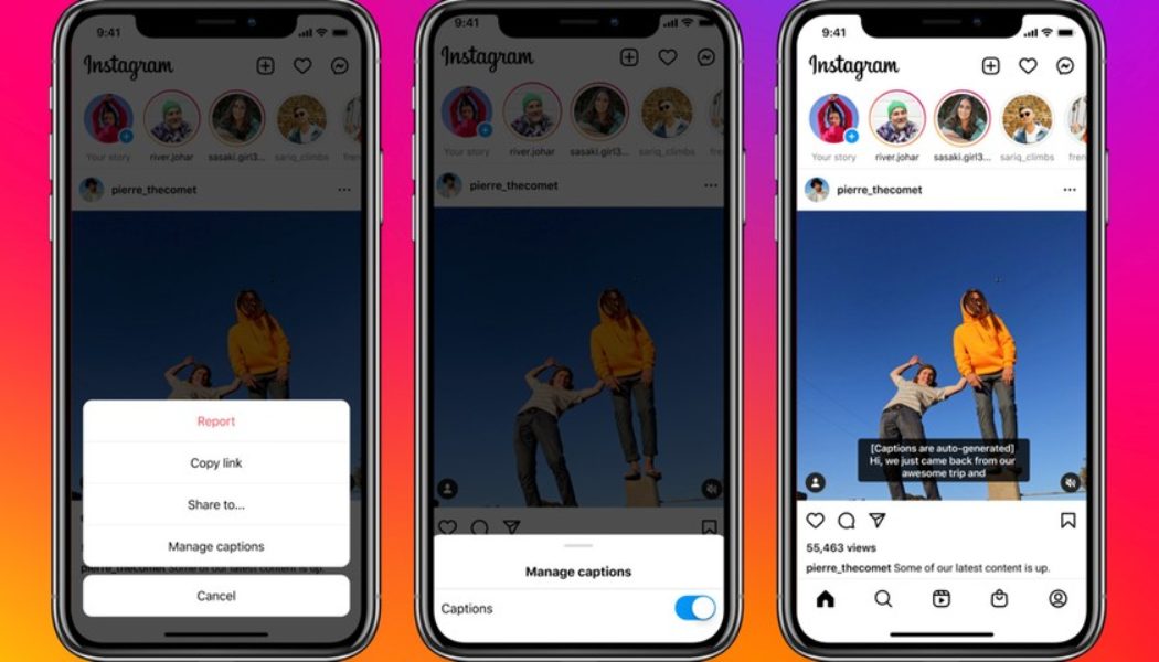 Instagram Adds AI-Generated Captions to Videos