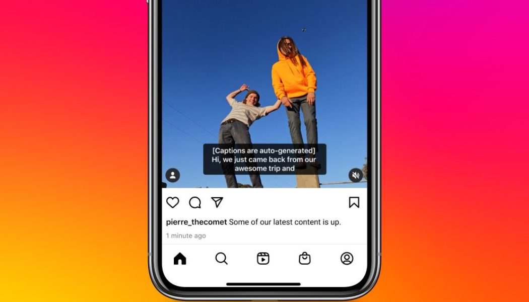 Instagram adds auto-generated captions to videos