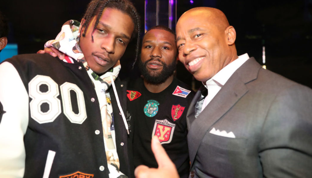 NYC Mayor Eric Adams Kicks It With A$AP Rocky & Other Celebs At One Vanderbilt