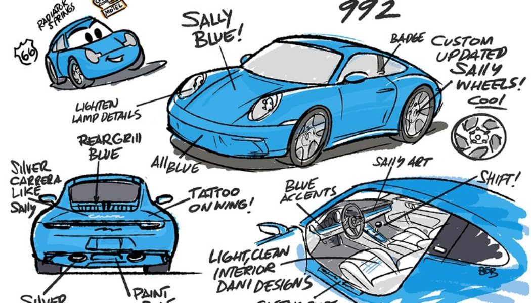 Pixar Is Designing a One-Off Porsche 911 Carrera Inspired by Sally From ‘Cars’