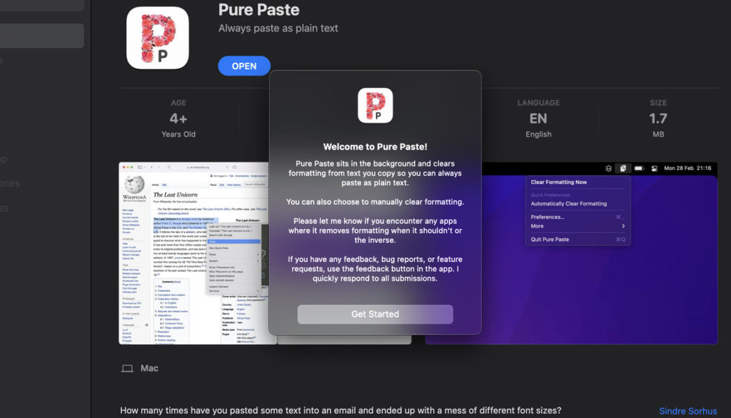 Pure Paste aims to fix the pain of formatted text for good