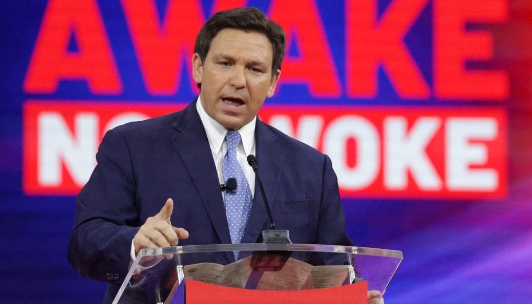 Ron DeSantis Weirdly Walks Up To Masked Students And Demands They “Take Them Off”