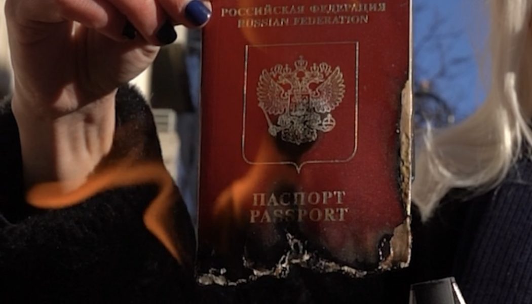 Russian national will use sales of her burning passport NFT to support Ukraine