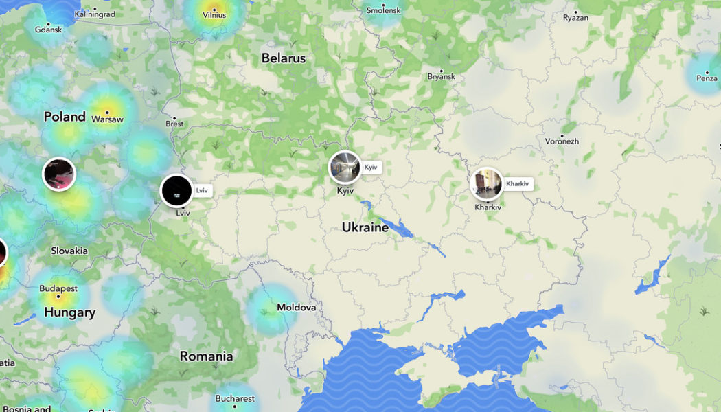 Snapchat turns off public ‘heatmap’ for Ukraine