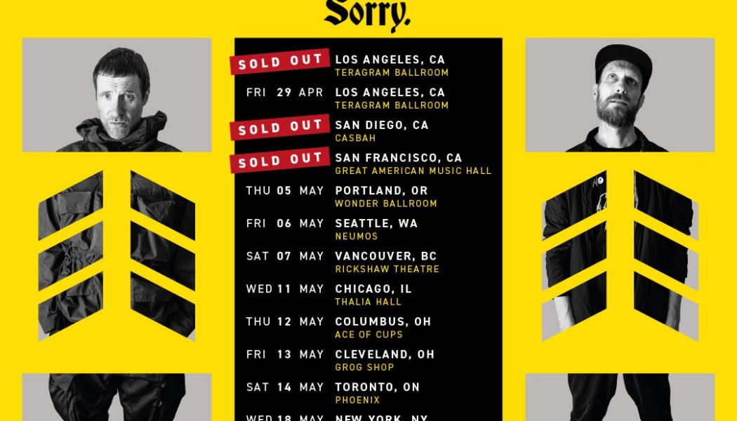 Sorry Announce 2022 North American Tour