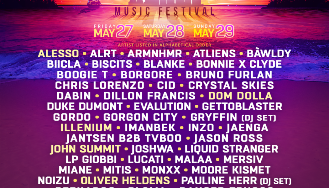 Sunset Music Festival Announces Massive Lineup for 2022 With Alesso, ILLENIUM, More