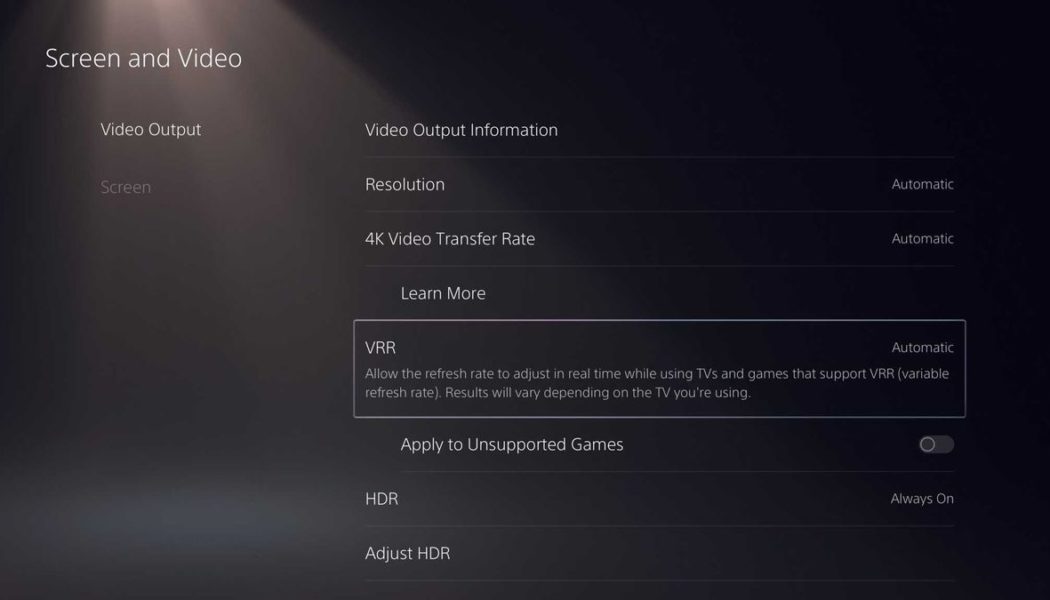 The PS5’s variable refresh rate feature is coming soon and works on any game