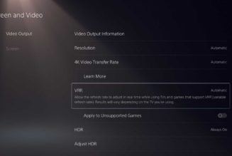 The PS5’s variable refresh rate feature is coming soon and works on any game