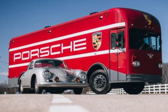 This ’60s Porsche-Branded Bus Is the Coolest Way to Transport Your Race Car