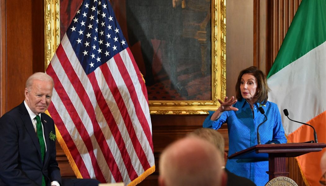 Watch Nancy Pelosi Read Bono’s Poem About Ukraine at St. Patrick’s Day Luncheon