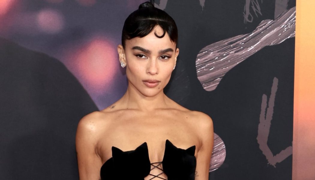 Zoë Kravitz’s Kitty Corset Dress Is a Cheeky Nod to Her Onscreen Character