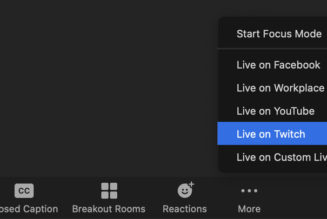 Zoom is making it easy to plug your meeting directly into Twitch