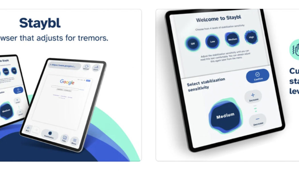 A new free app makes using iPads easier for people with hand tremors