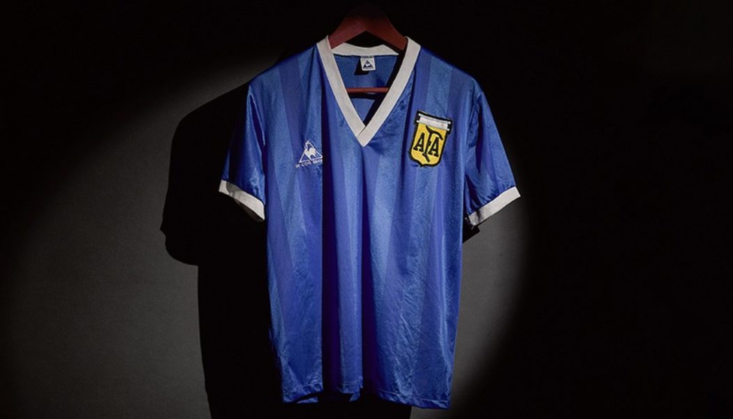 Diego Maradona’s Match-Worn “Hand of God” Jersey to Sell at Auction