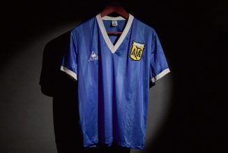 Diego Maradona’s Match-Worn “Hand of God” Jersey to Sell at Auction