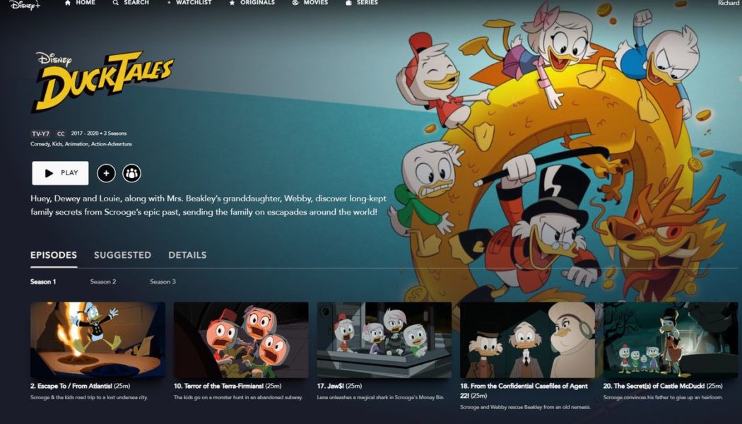 Disney Plus has been missing episodes of Agent Carter, DuckTales, and several other shows