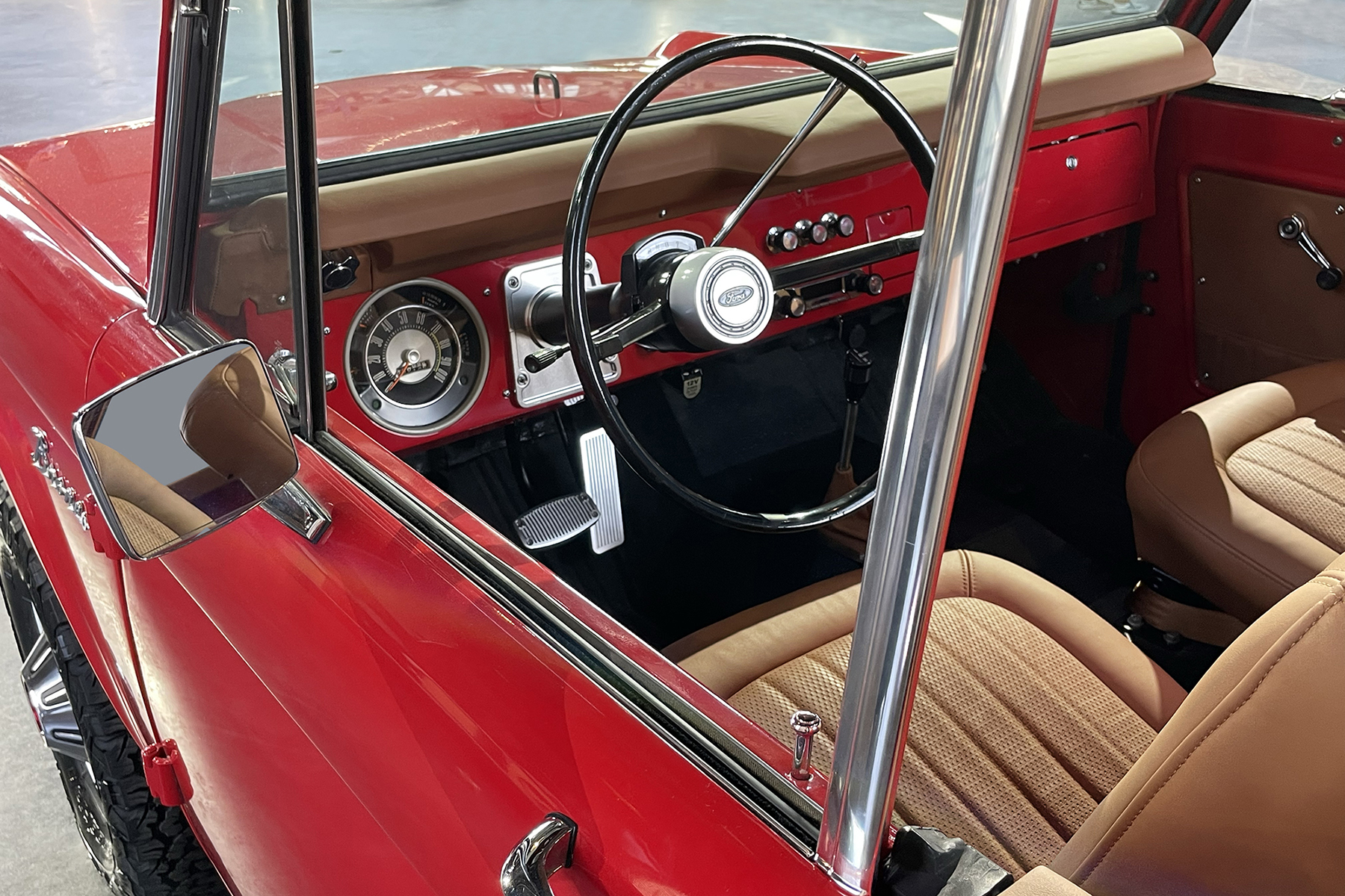 'Euphoria' Star Sydney Sweeney's 1969 Ford Bronco DRIVERS Cassie Cherry Red Ebay Motors NY International Auto Show NYIAS