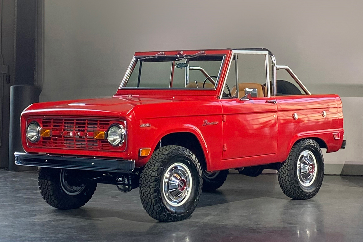 'Euphoria' Star Sydney Sweeney's 1969 Ford Bronco DRIVERS Cassie Cherry Red Ebay Motors NY International Auto Show NYIAS