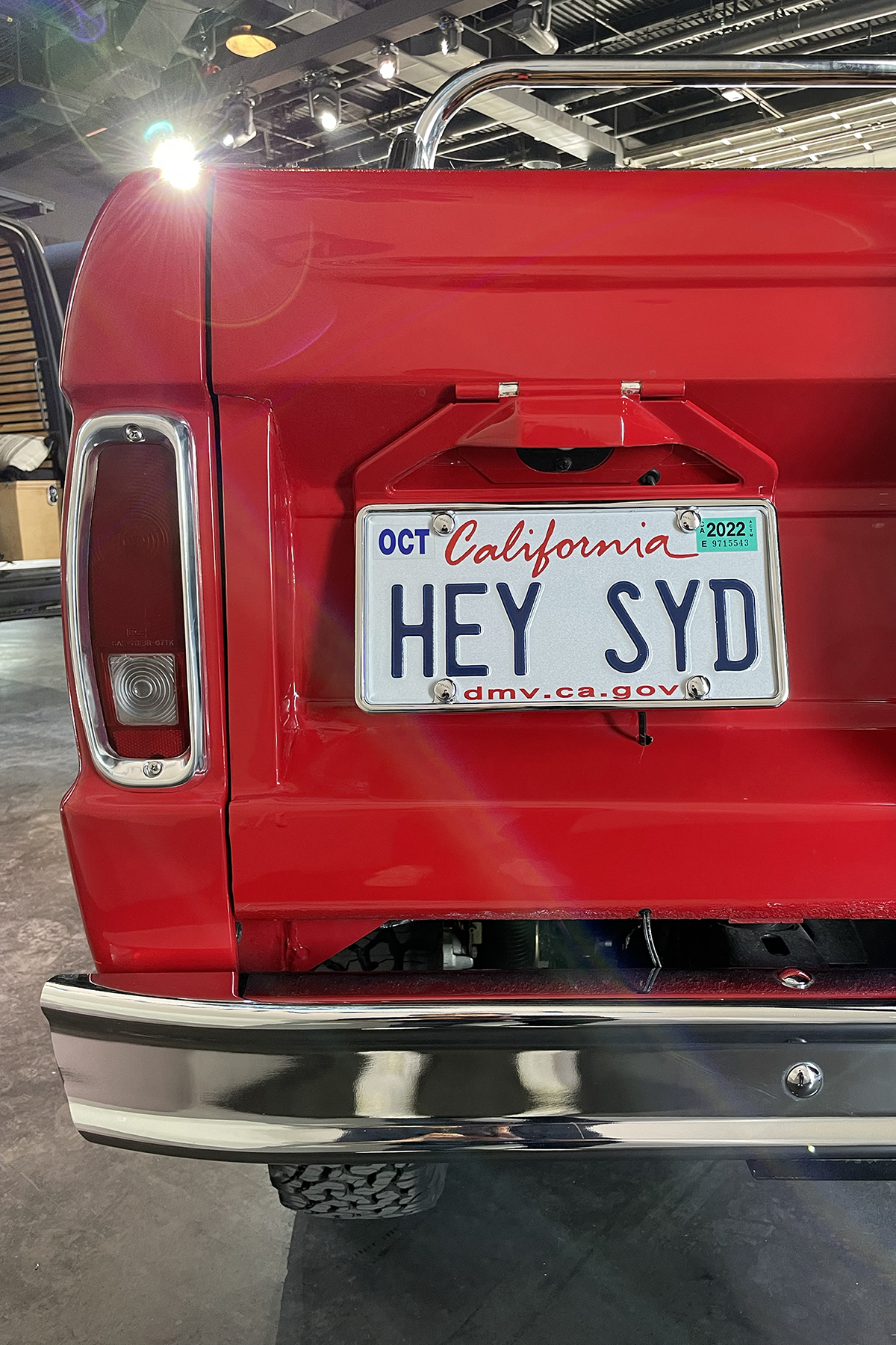 'Euphoria' Star Sydney Sweeney's 1969 Ford Bronco DRIVERS Cassie Cherry Red Ebay Motors NY International Auto Show NYIAS