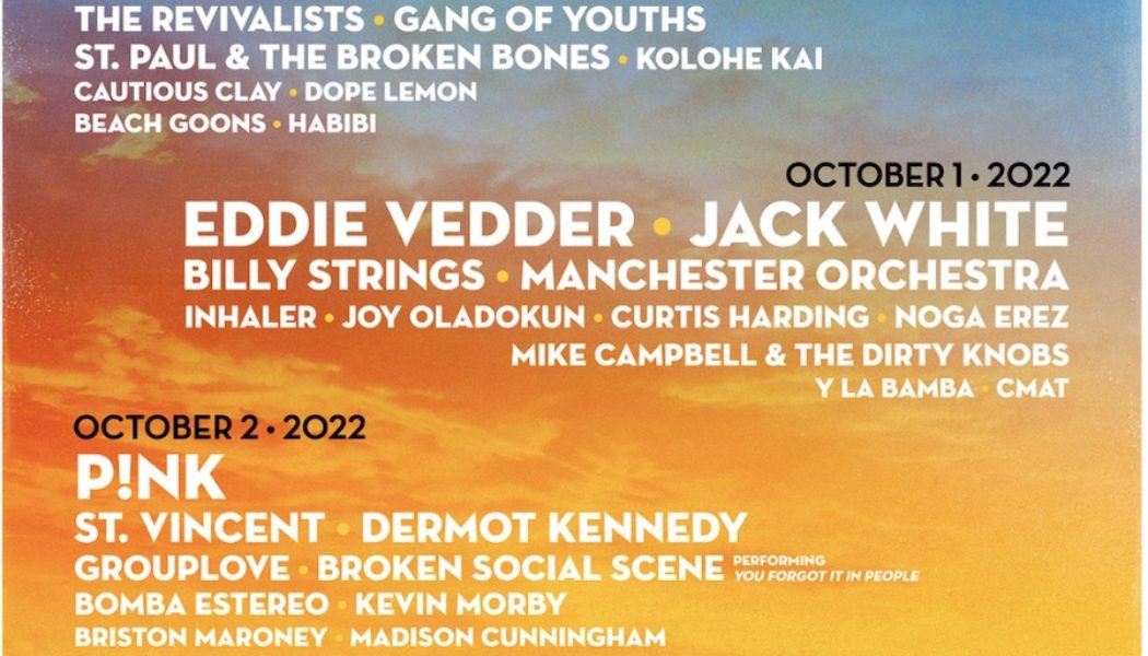 Eddie Vedder, Jack White, Stevie Nicks to Headline Ohana Fest 2022