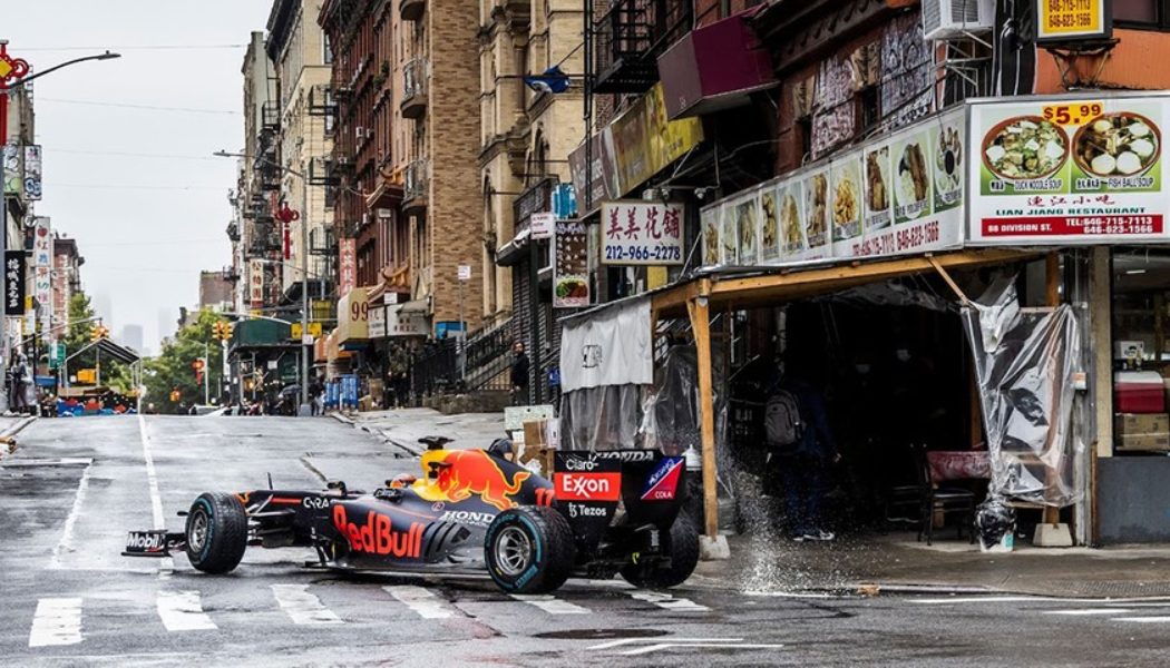 Formula 1’s Sergio Perez Takes His Red Bull on a Road Trip From NYC to Miami