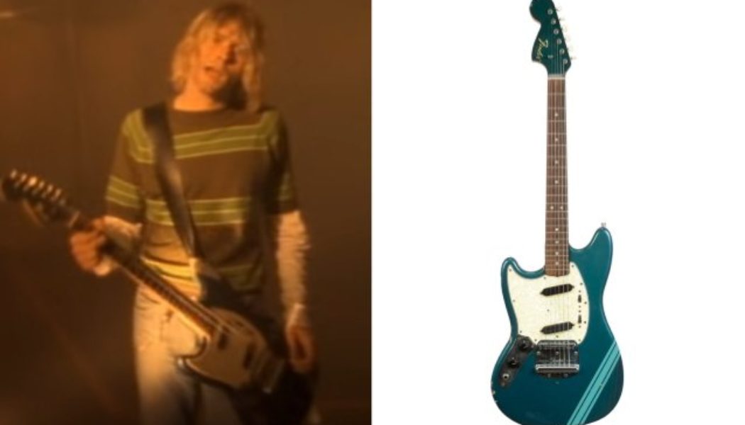 KURT COBAIN’s Guitar Used In NIRVANA’s ‘Smells Like Teen Spirit’ Video To Be Sold At Auction