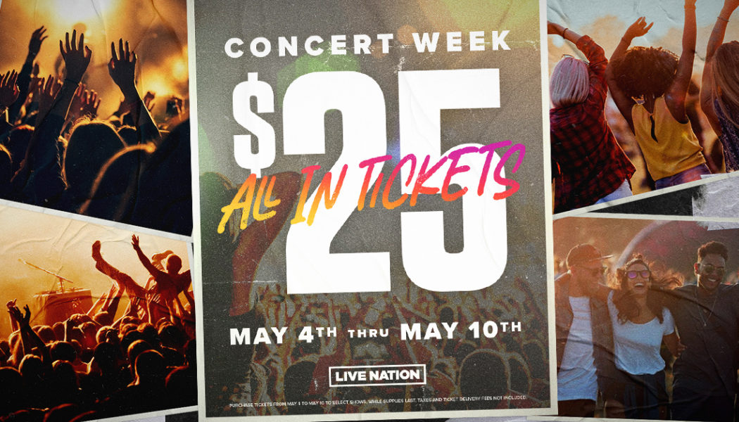 National Concert Week Offers $25 All-In Tickets for 3,700 Upcoming Shows