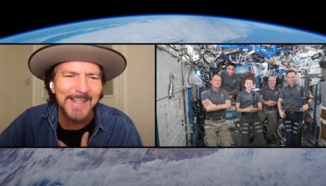 PEARL JAM’s EDDIE VEDDER Interviews Crew Aboard International Space Station In Celebration Of Earth Day 2022