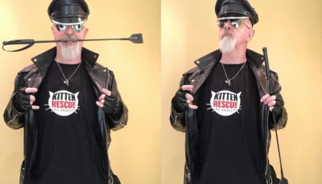 ROB HALFORD Names New Litter Of Kittens For KITTEN RESCUE, Donates Personal Collection Of Autographed Cat T-Shirts