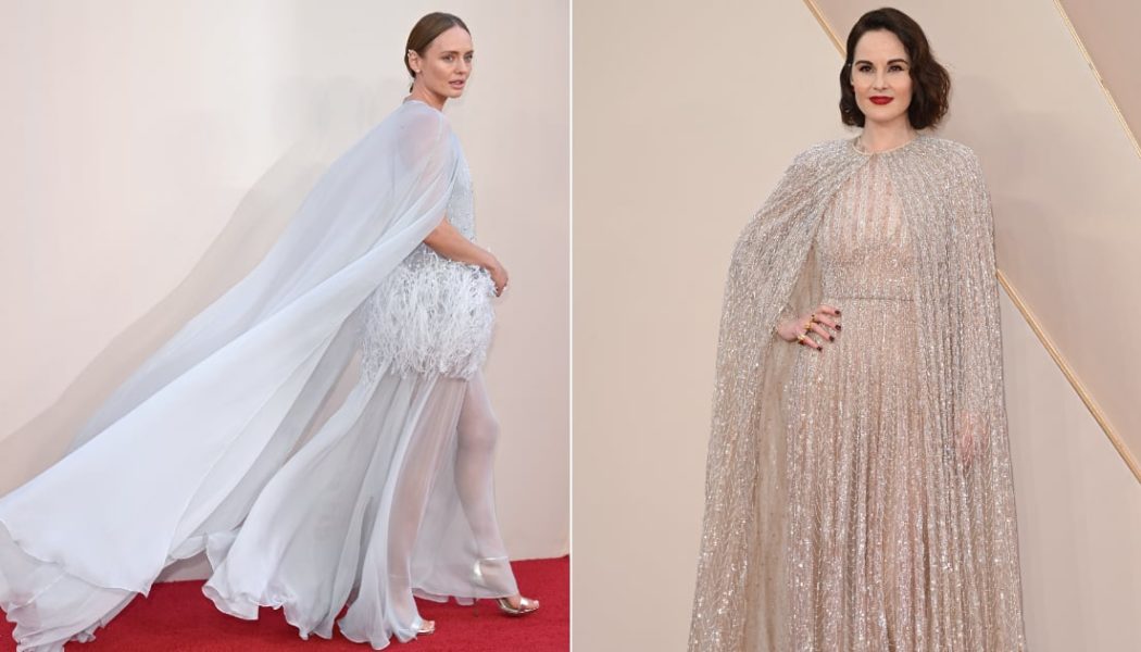 The Ladies of “Downton Abbey” Wear Glittering 1920s Gowns to the Red Carpet Premiere